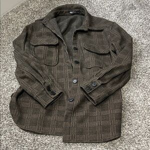 Classic Brown Plaid Jacket